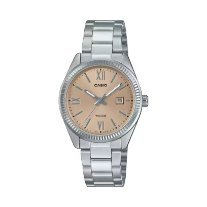 Casio LTP-1302DD-4A2VDF Women’s Watch – Peach Pink Dial