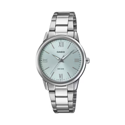 Casio LTP-1303DD-2AVDF Women’s Watch – Blue Dial, Silver Bracelet