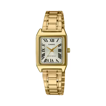 Casio LTP-V007G-9BUDF Women’s Gold Rectangular Watch