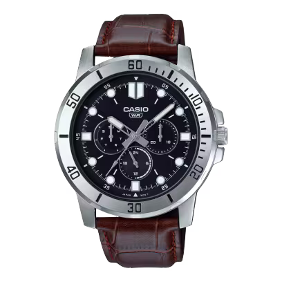 Casio MTP-VD300L-1EUDF – Men’s Leather Strap Watch