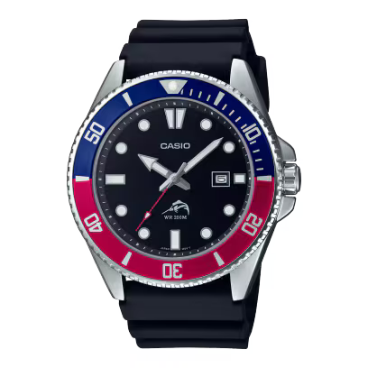 Casio MDV106B-1A2V Duro Blue & Red Watch