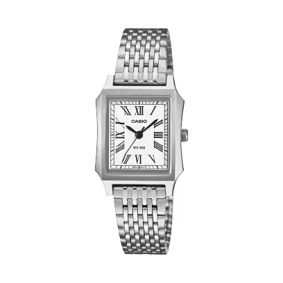 Casio LTP-B190D-7BVDF | Silver Rectangle Watch