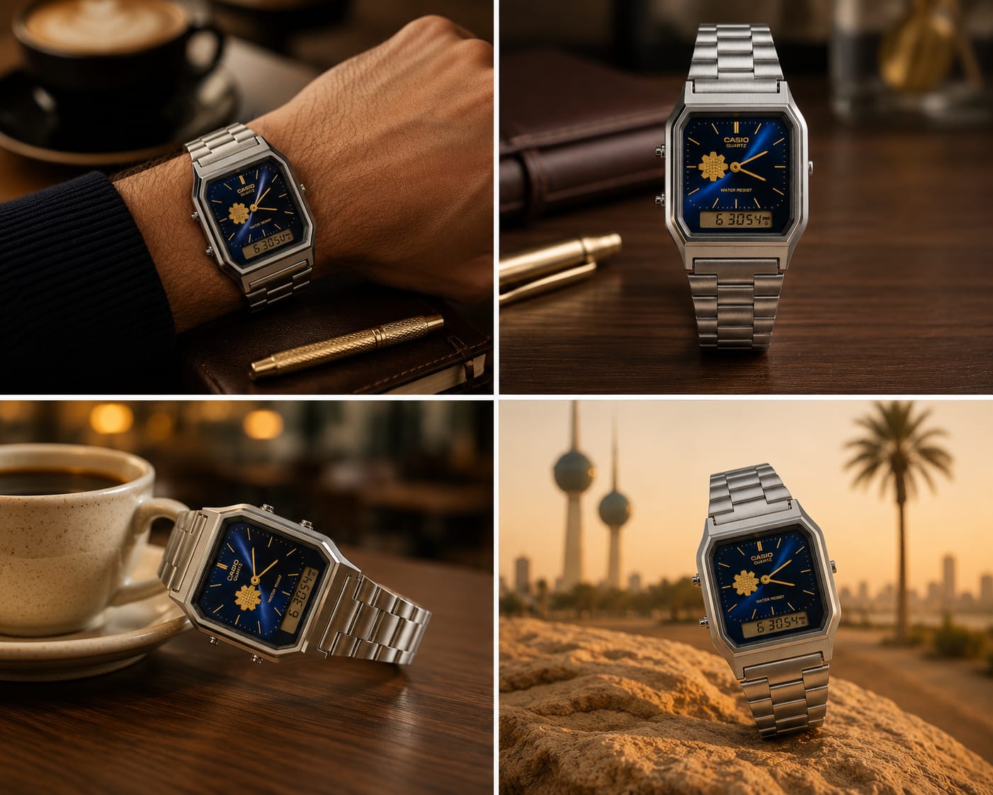 CASIO BLUE DIAL-AL-ARFAJ EDITION