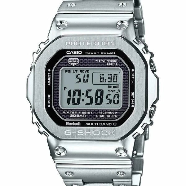 Casio G-SHOCK GMW-B5000D-1JF Full Metal Silver Watch