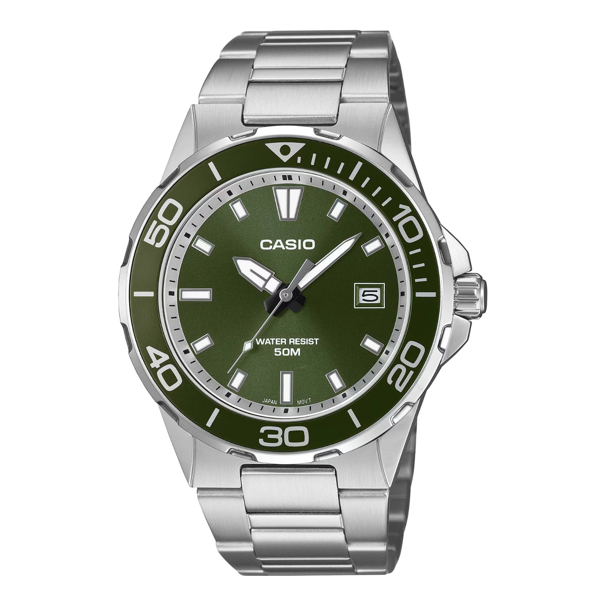 Casio MTD-145D-3AVDF Men's Green Dial Watch