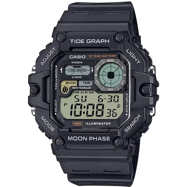 Casio WS-1700H-1AV Men's Digital Sports Watch with Tide Graph & Moon Data