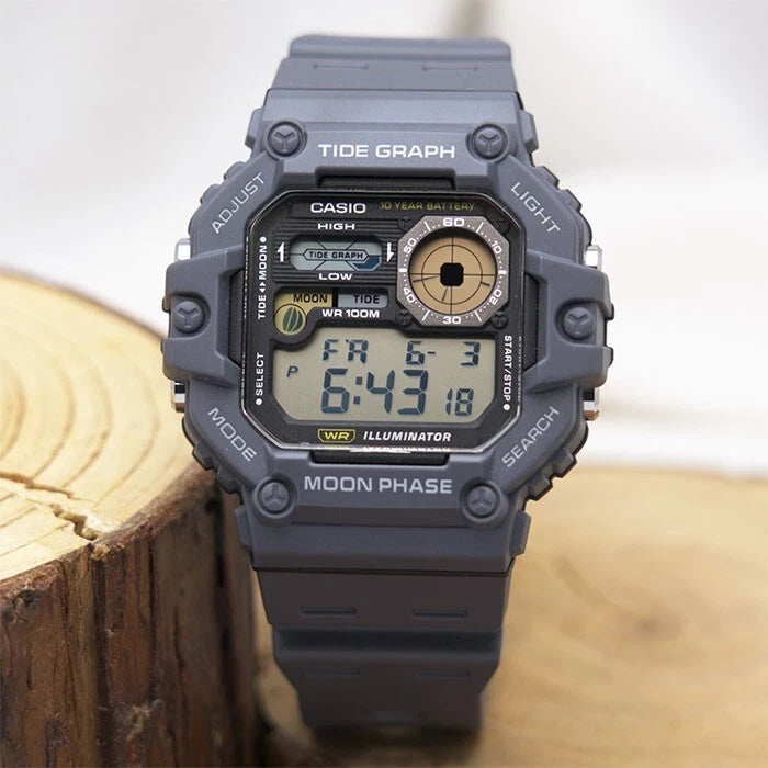 Casio WS-1700H-8AV Men's Digital Sports Watch with Tide Graph & Moon Data