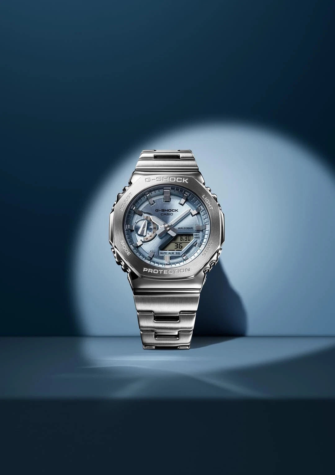 Casio G-SHOCK GM-2110D-2ADR Full Metal Blue Dial Watc