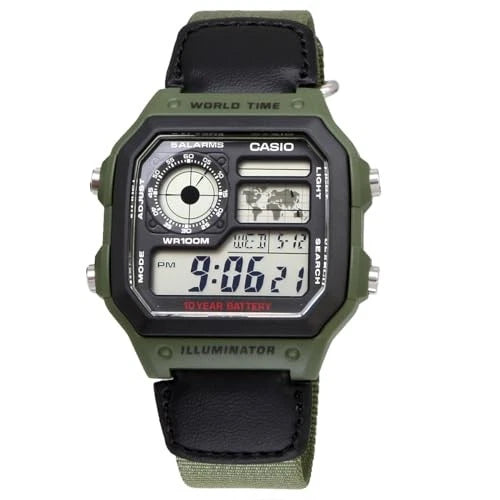 Casio AE-1200WHB-3BVDF World Time Digital Watch
