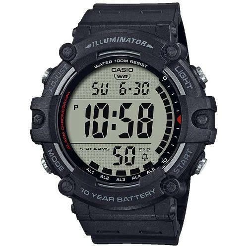 Casio AE-1500WH-1A Men's Digital Sports Watch Black Resin 10-Year Battery
