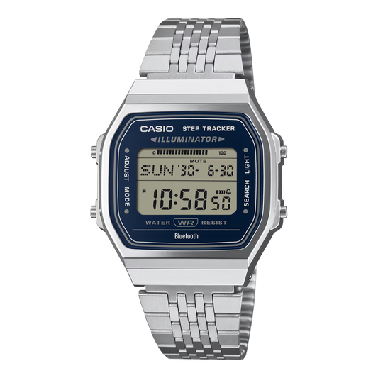 Casio Vintage ABL-100WE-2ADF Bluetooth Step Tracker Watch – Blue Dial