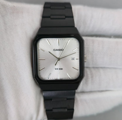 Casio Collection MTP-B185B-7AVDF Silver Dial Men's Watch | Original Full Set