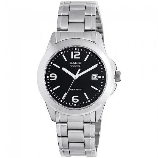 Casio LTP-1215A-1ADF Women’s Watch – Black Dial, Silver Bracelet