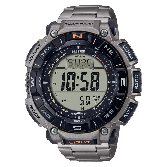 Casio PRO TREK PRG-340T-7DR Tough Solar Titanium Watch