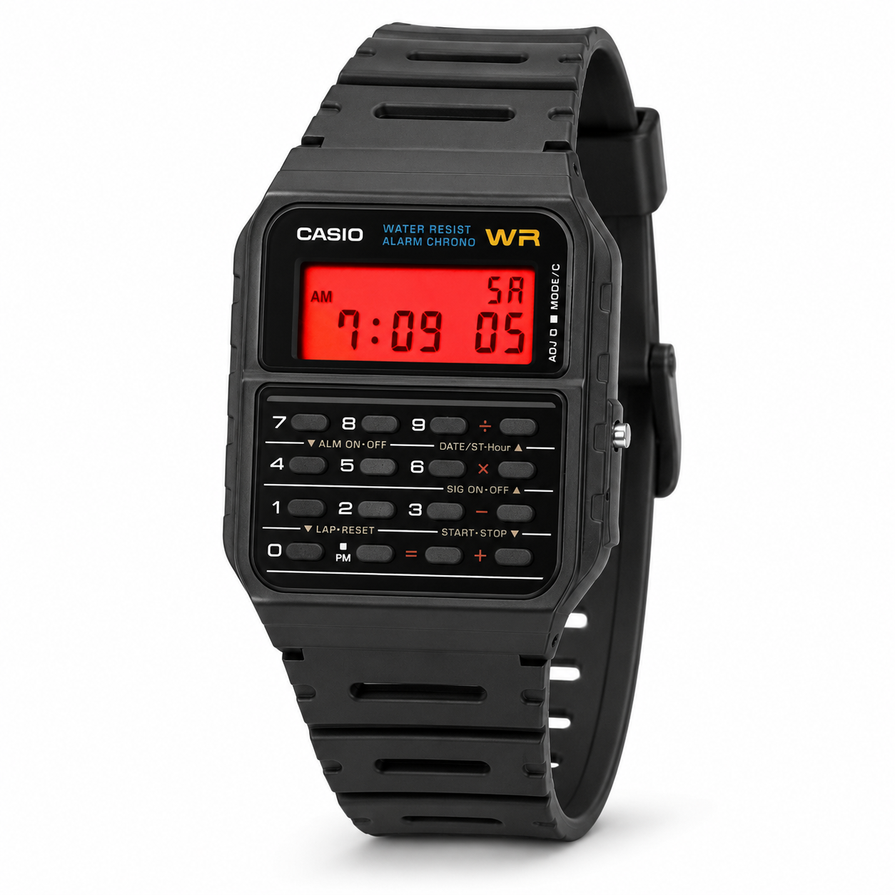 Casio CA-53W Calculator Watch – Custom Red Display