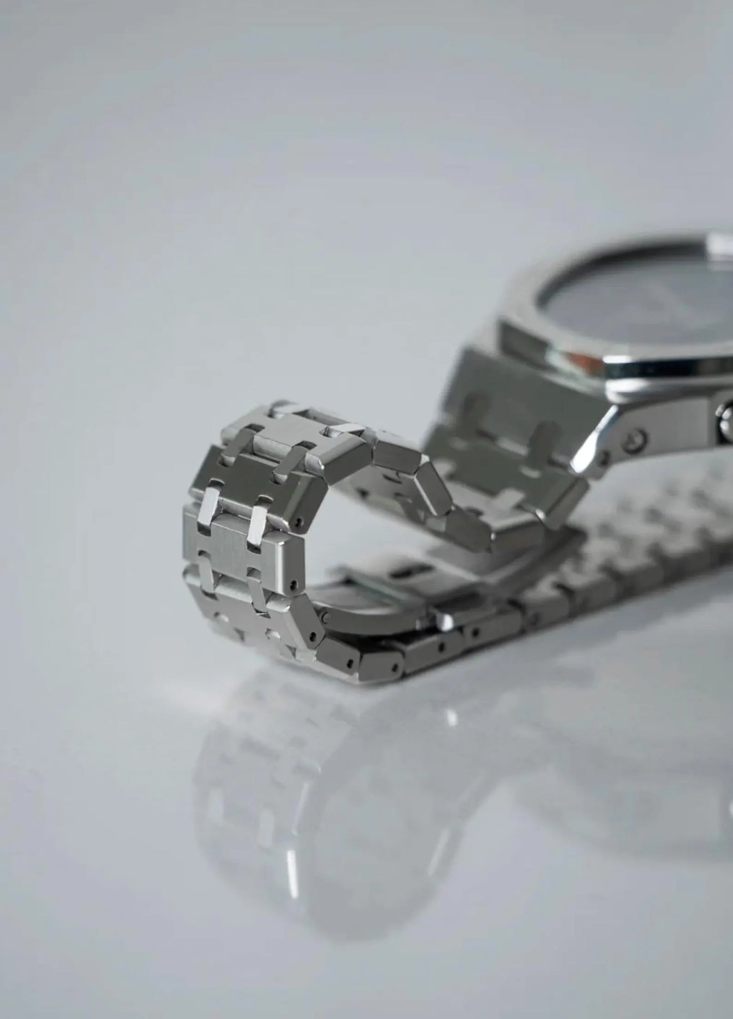 Casio G‑SHOCK GA‑2100 Black & Silver Full Metal Modified Watch