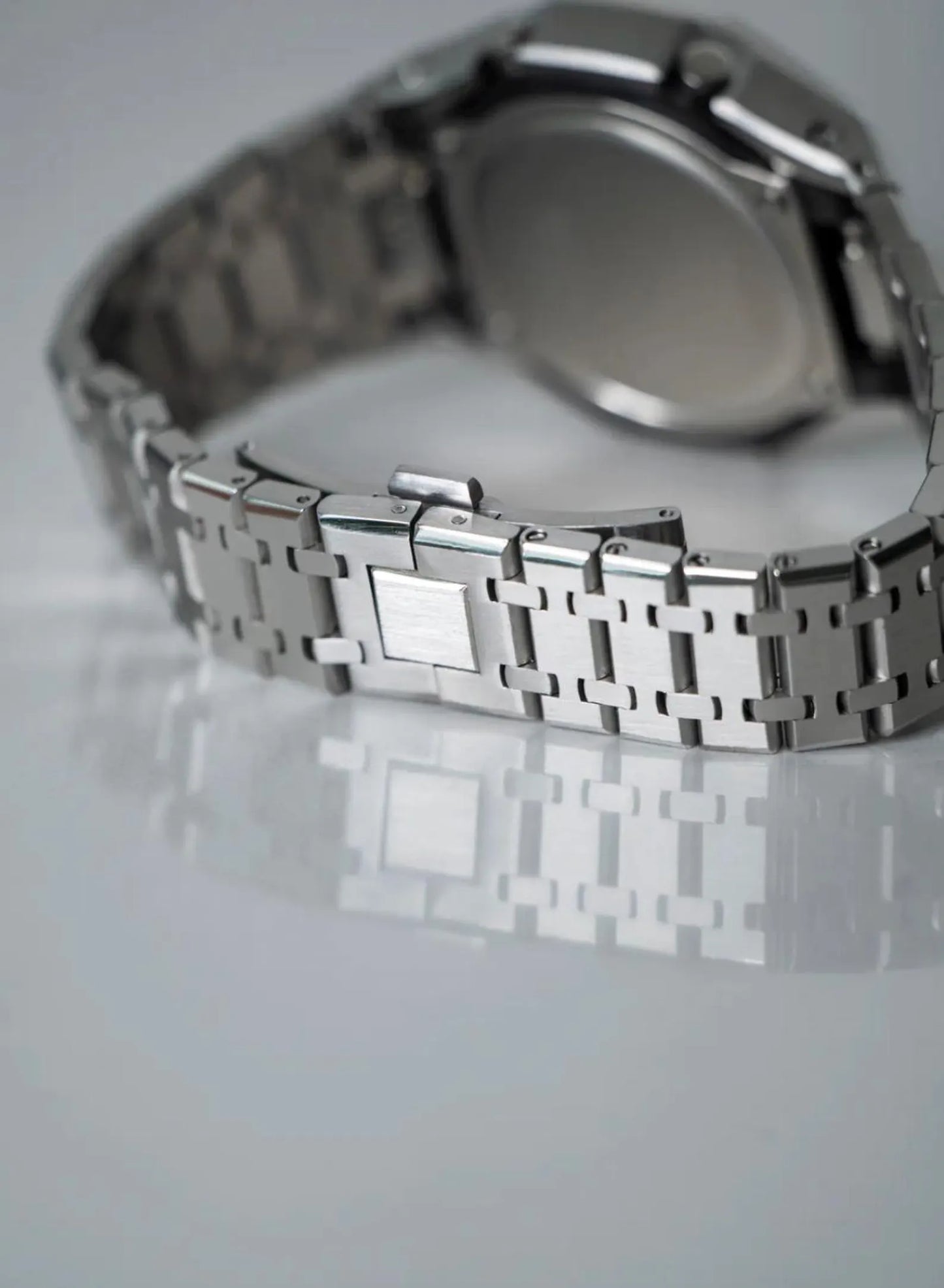 Casio G‑SHOCK GA‑2100 Black & Silver Full Metal Modified Watch