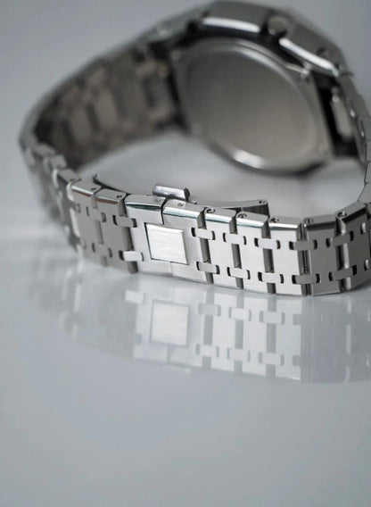 Casio G‑SHOCK GA‑2100 Black & Silver Full Metal Modified Watch