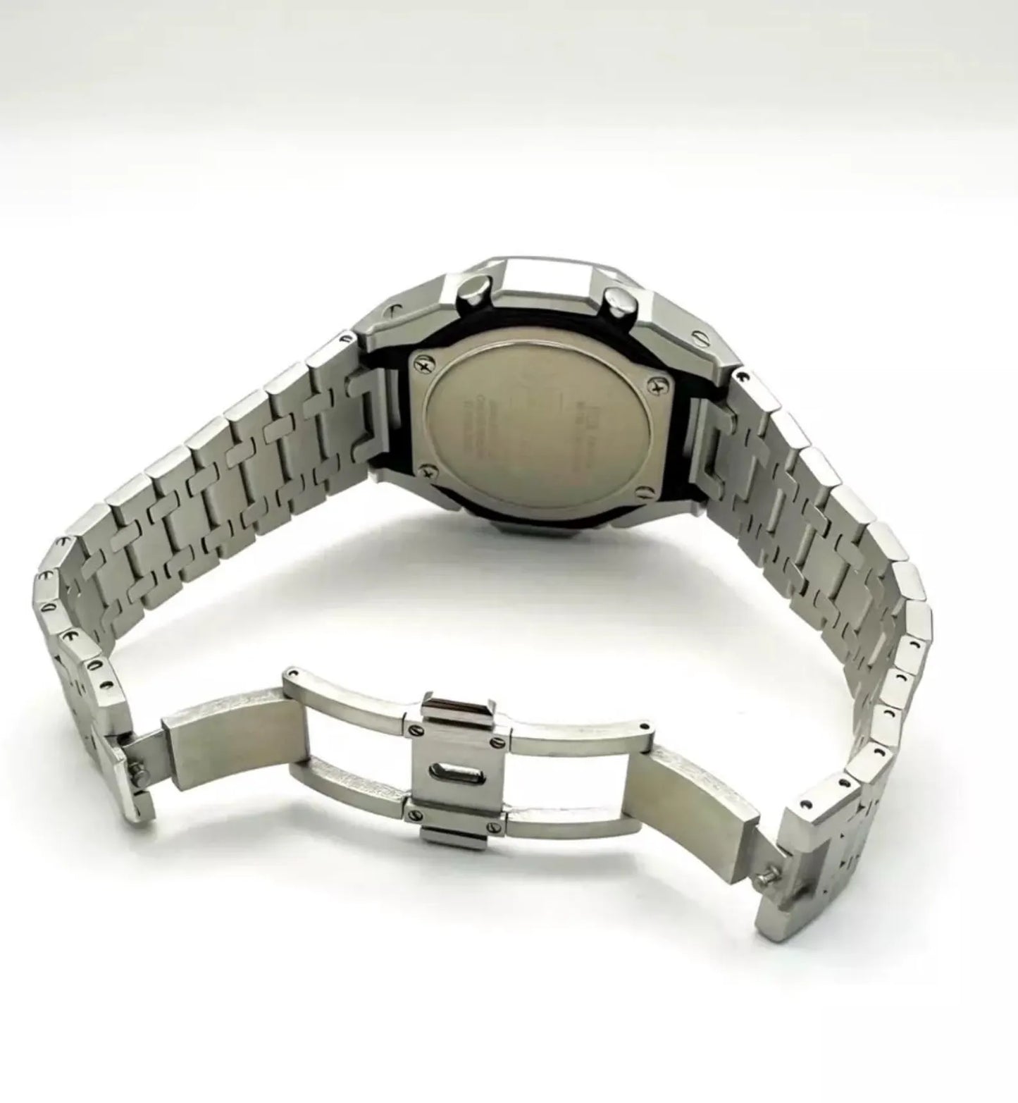 Casio G‑SHOCK GA‑2100 Gold Dial Stainless Steel Modified Watch