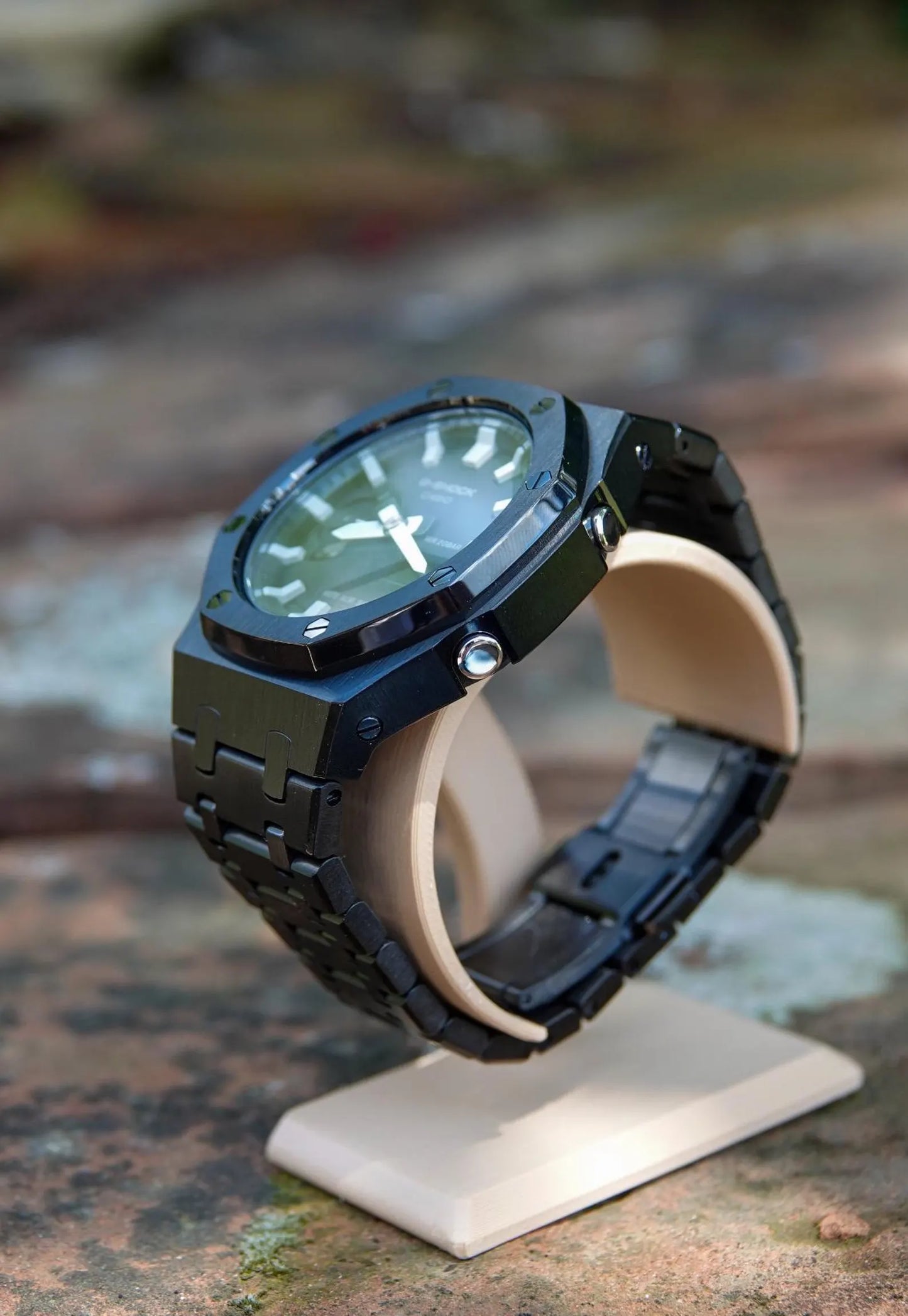 Casio G‑SHOCK GA‑2100 Gunmetal Blue Full-Metal Modified Watch