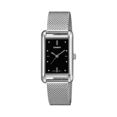 Casio LTP-B171M-1ADF | Black Dial Mesh Watch