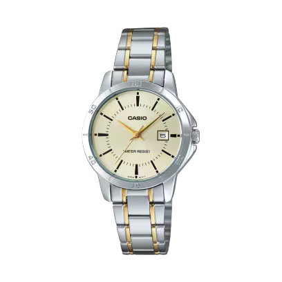 Casio LTP-V004SG-9A Women’s Two-Tone Watch