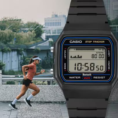 CASIO F-B100W-1A – Bluetooth & Step Counter