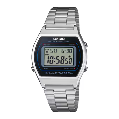 Casio Vintage B640WD-1AVDF Silver Digital Watch