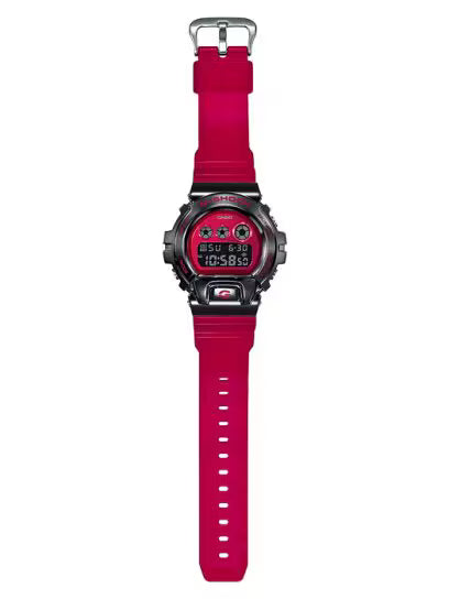 Casio G-Shock GM-6900B-4 Black & Red Metal Watch