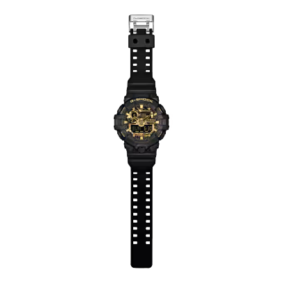 Casio G-Shock GA-700CF-1A Black Camo & Gold Watch