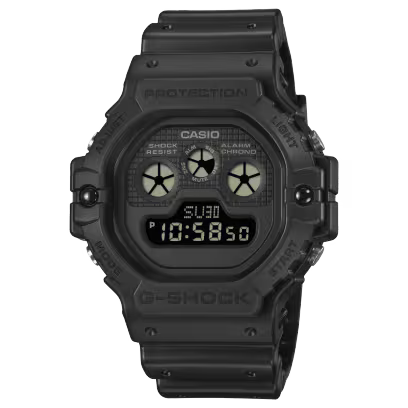 Casio G-Shock DW-5900UBB-1 All Black Digital Watch – 10-Year Battery