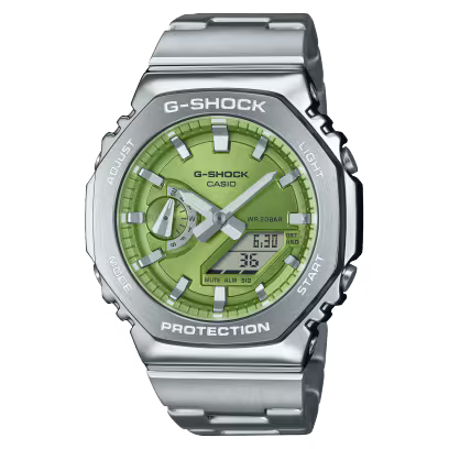 G-SHOCK GM-2110D-3ADR G-STEEL Green Dial Watch