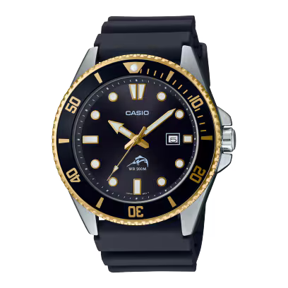 Casio MDV106G-1AV Duro Black & Gold Watch