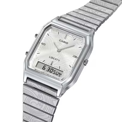 Title: Casio Vintage x Liberty AQ-230ELT-7A Silver Watch