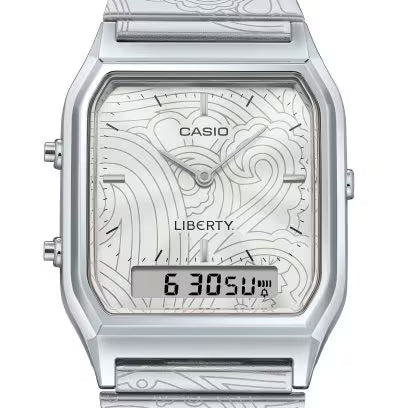 Title: Casio Vintage x Liberty AQ-230ELT-7A Silver Watch