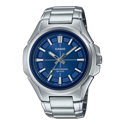 Casio MTP-RS100D-2A Solar Blue Dial Stainless Steel Watch