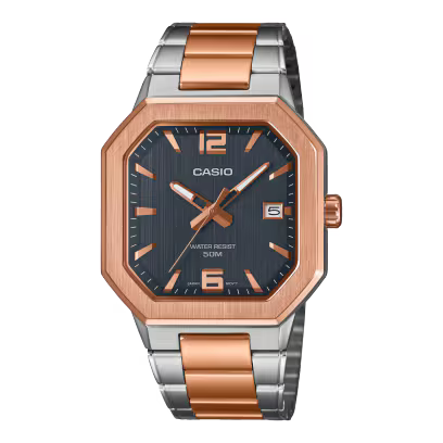 Casio MTP-B195RG-2AV Rose Gold Blue