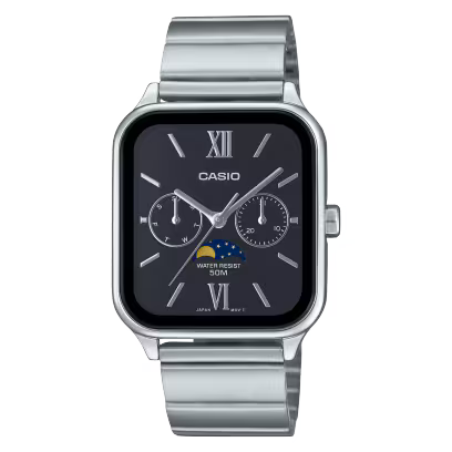Casio MTP-M305D-1A2V Black Moon Phase Watch