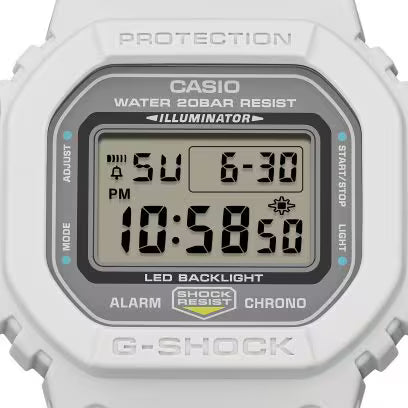 Title: Casio G-SHOCK DW-5600MNC-7A8 White & Grey Digital Watch