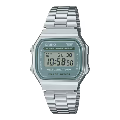 Casio Vintage A168WA-3AYDF Blue-Green Digital Watch
