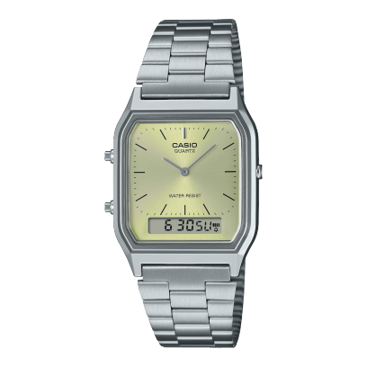 Casio Vintage AQ-230A-9AMQY Silver & Champagne Watch
