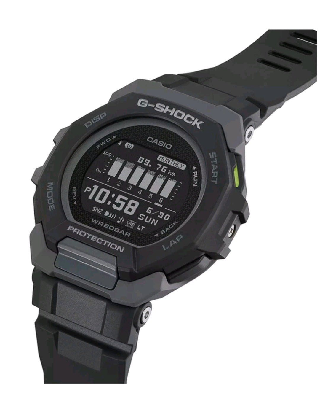 Casio G-SHOCK G-SQUAD GBD-300-1DR – Bluetooth Fitness Watch – Black