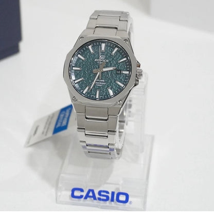Casio Edifice EFR-S108DE-3A | Green Dial Stainless Steel Watch | 100% Original