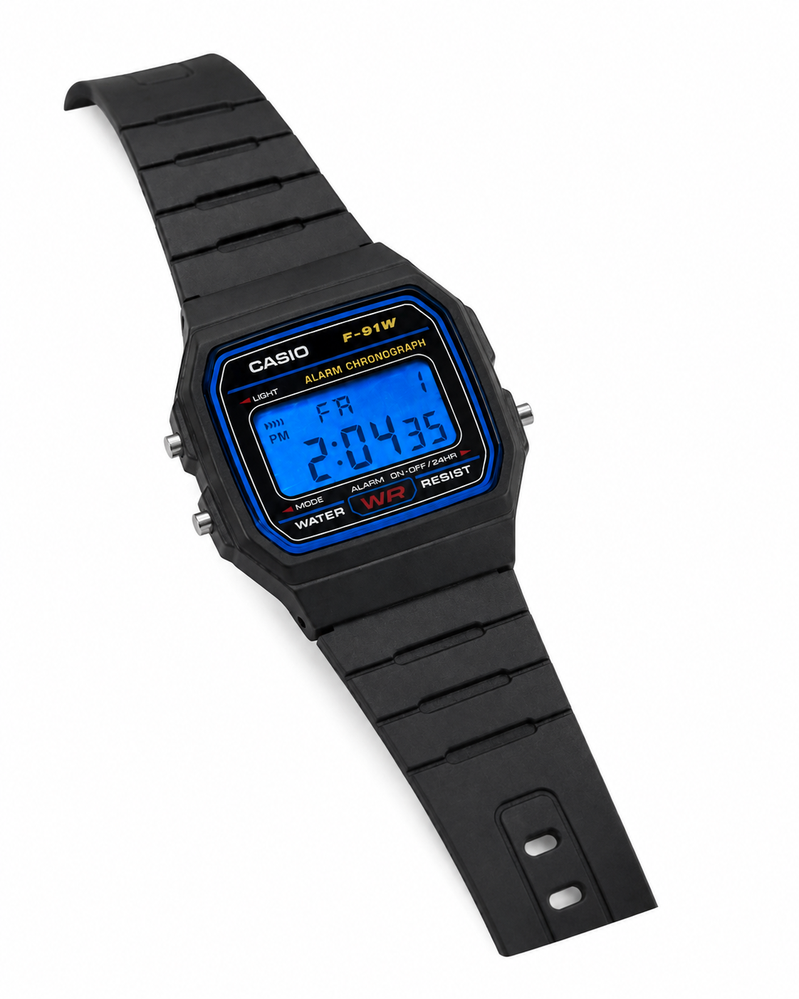 Casio F-91W Modified Blue Display Digital Watch