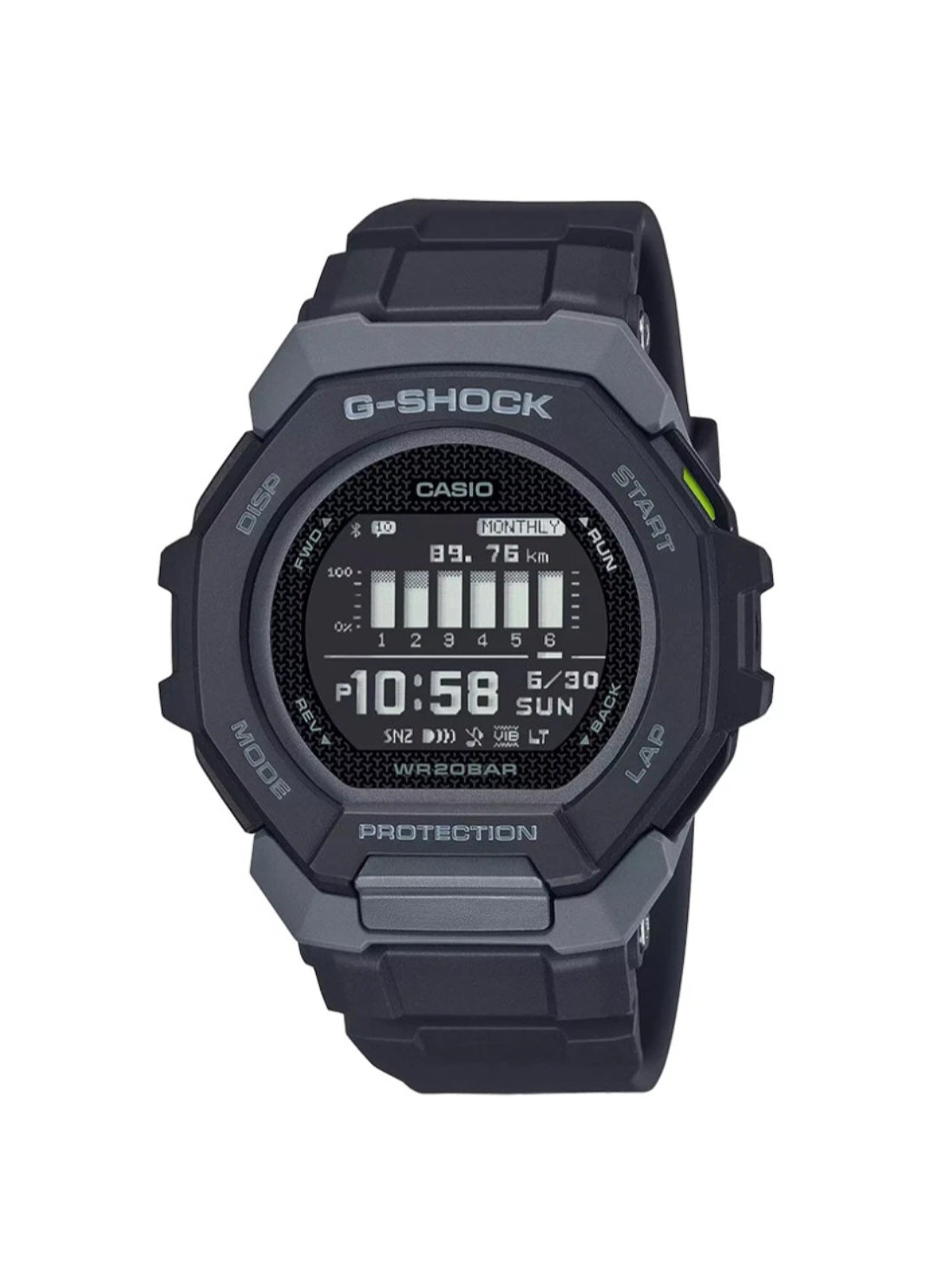 Casio G-SHOCK G-SQUAD GBD-300-1DR – Bluetooth Fitness Watch – Black