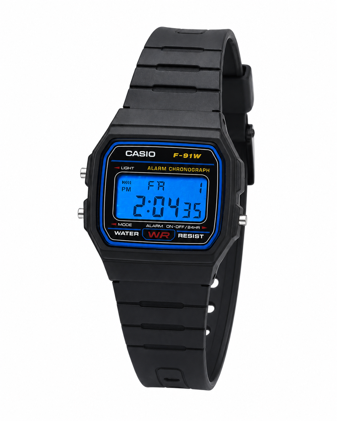 Casio F-91W Modified Blue Display Digital Watch