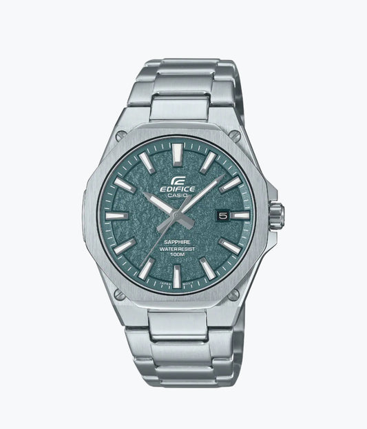Casio Edifice EFR-S108DE-3A | Green Dial Stainless Steel Watch | 100% Original