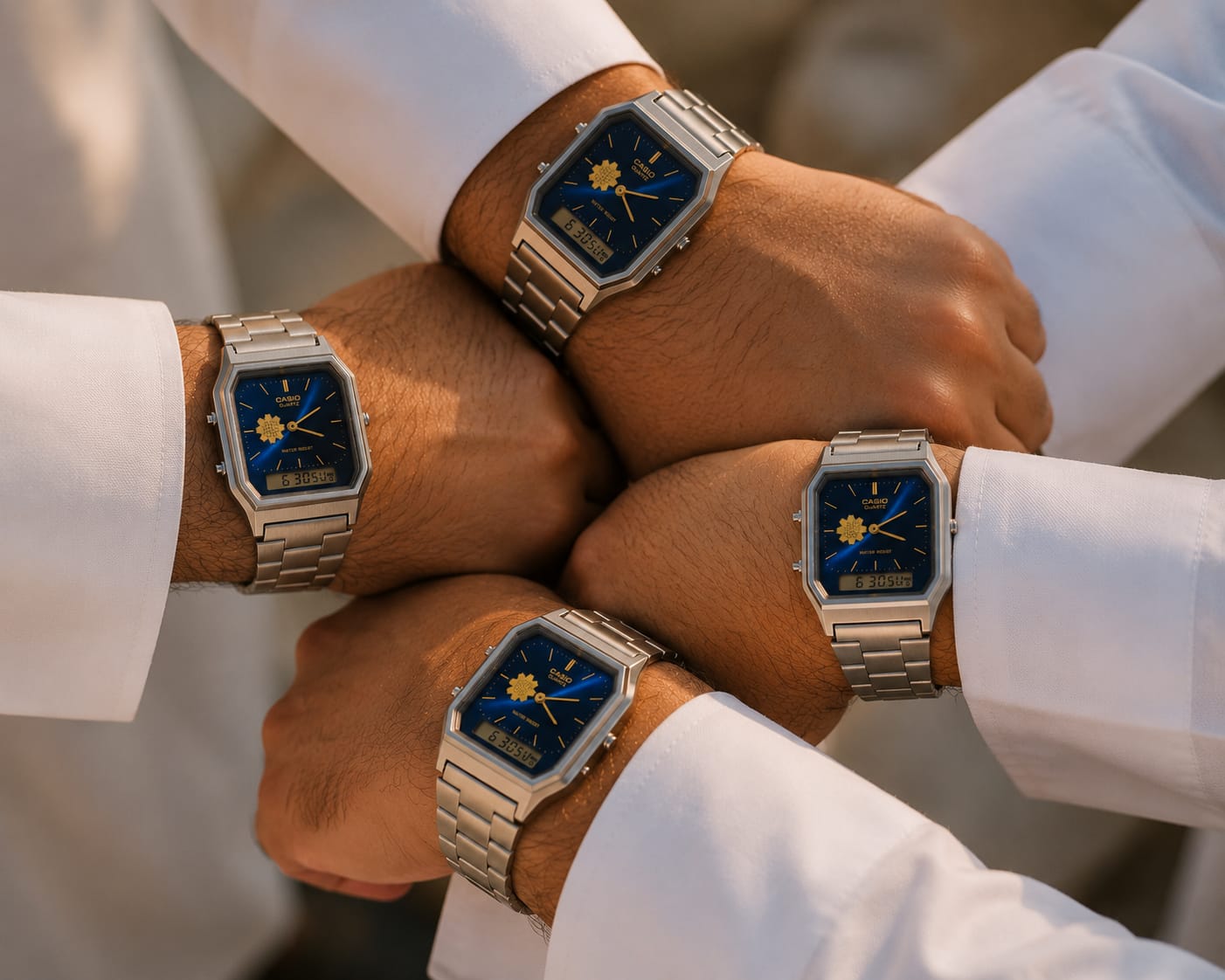 CASIO BLUE DIAL-AL-ARFAJ EDITION
