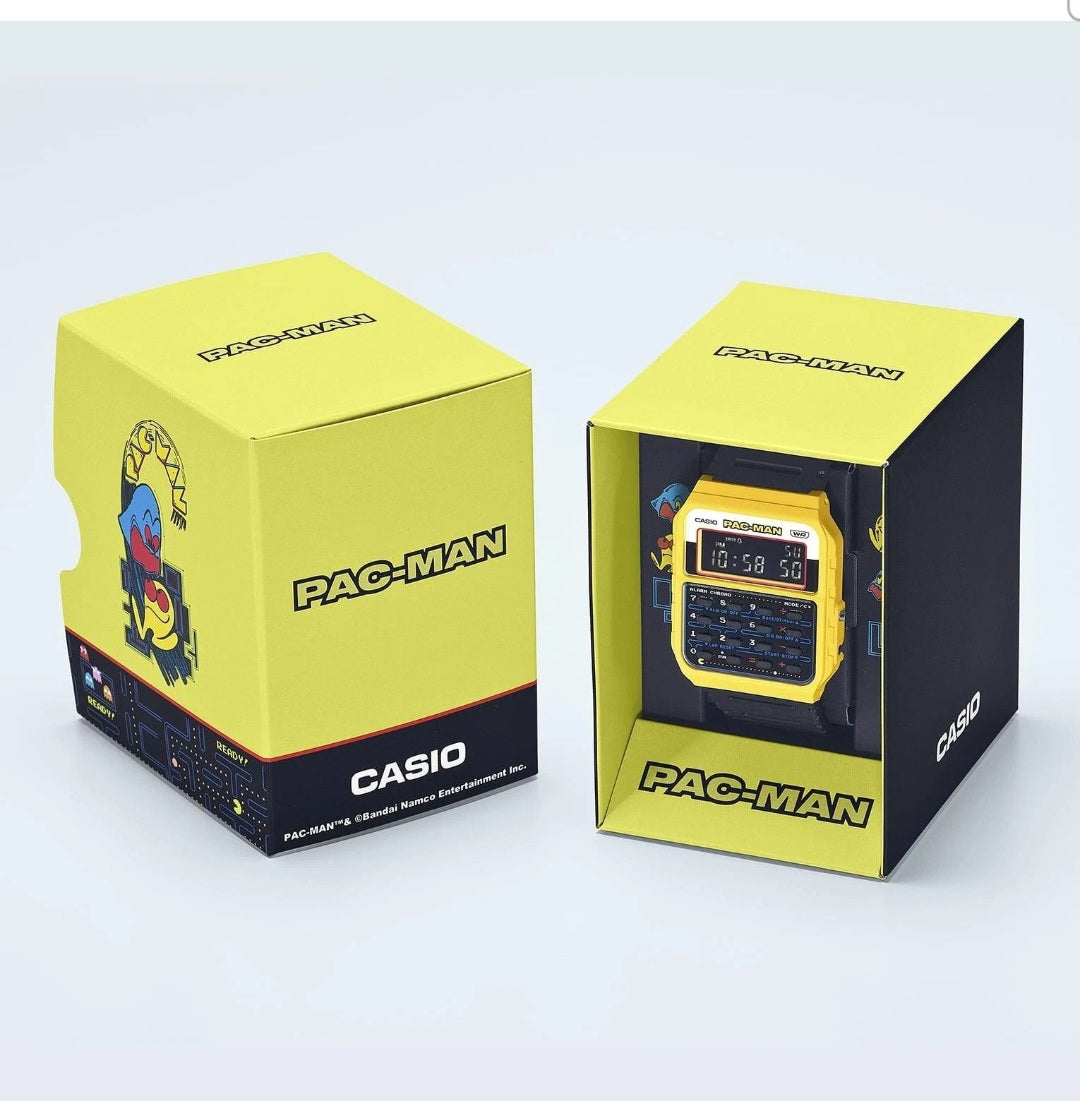 Casio CA-53WPC-1B Pac-Man Limited Edition Calculator Watch | Original Vintage Collection