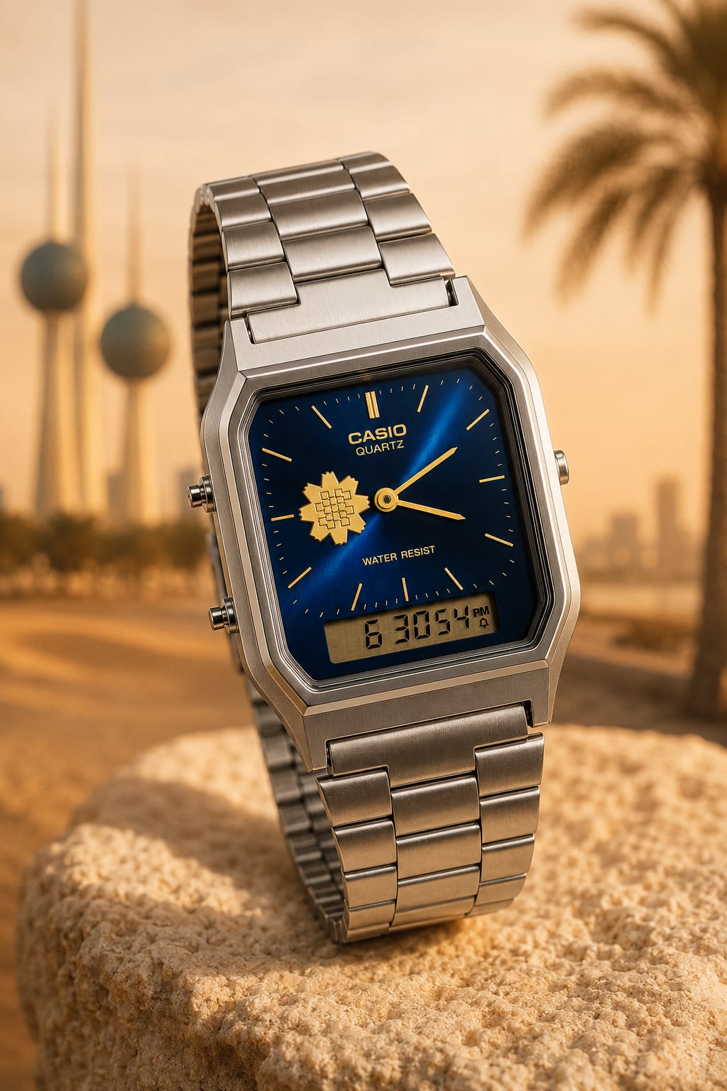 CASIO BLUE DIAL-AL-ARFAJ EDITION